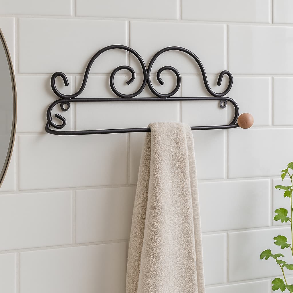 Suporte Papel Toalha Colonial Ferro Rústico Para Cozinha