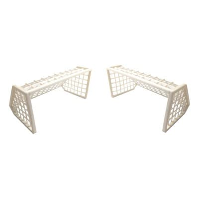 Mini Trave de Futebol de plástico branca 10cm 1 unidade