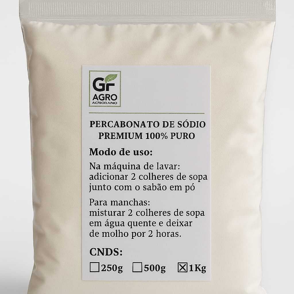 Percarbonato De Sódio 100% Puro - Tira manchas- Limpeza Geral