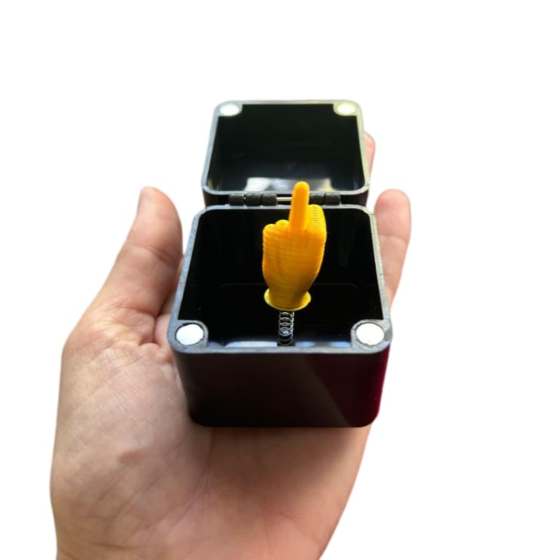 Pegadinha Caixinha Malcriada Dedo do Meio Pegadinha Trolagem Caixinha Surpresa Brincadeira AMIGO SECRETO INIMIGO SECRETO