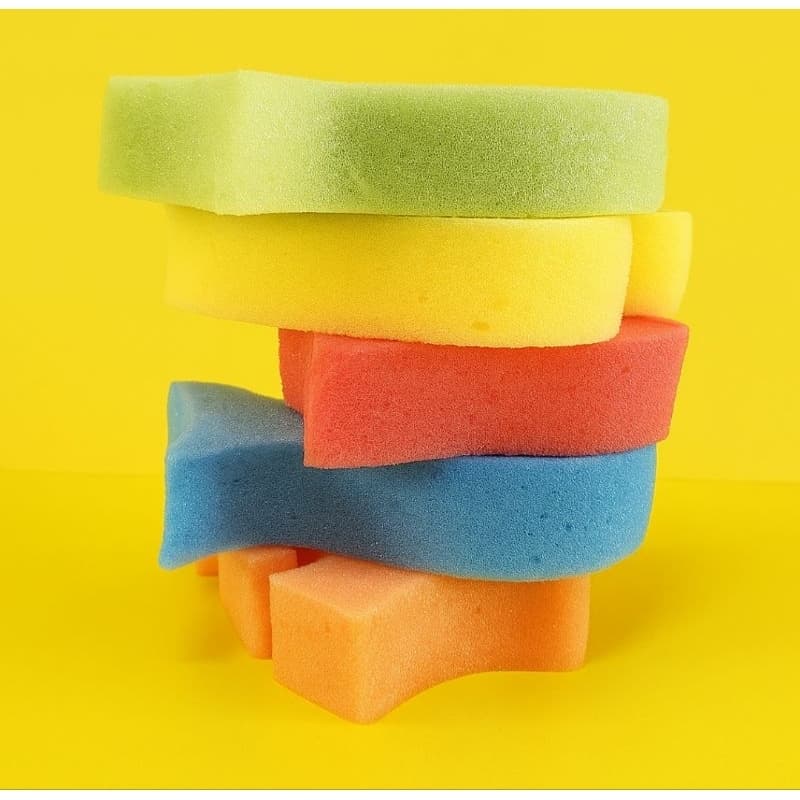 Esponjas Banho Infantil Esponflora Varias Cores e Formatos – Enviado de forma aleatória