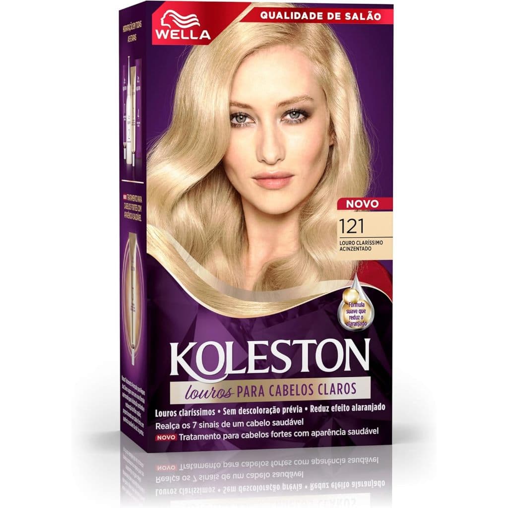 Tinta De Cabelo Koleston Cor 121 Louro Claro Acinzentado