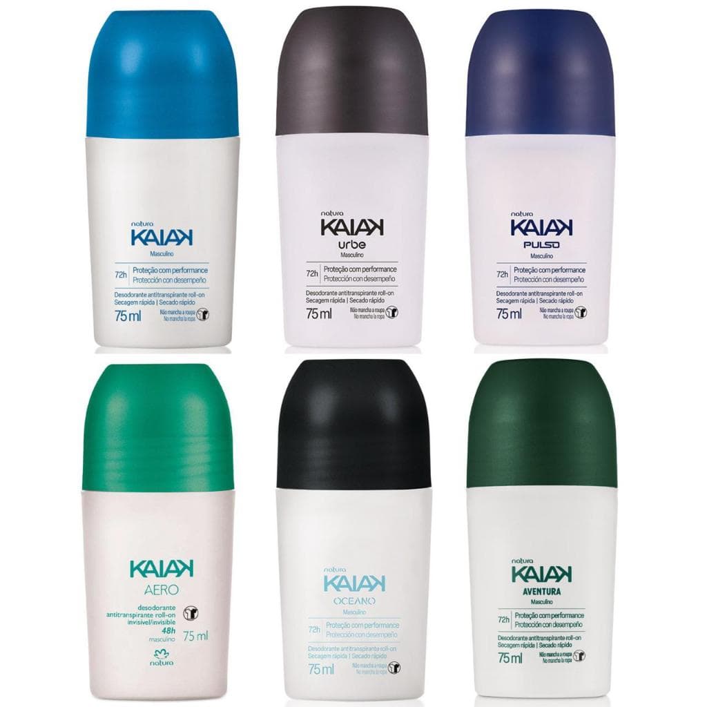 Desodorante Antitranspirante Roll On Kaiak Masculino 75 ml- PRODUTO ORIGINAL