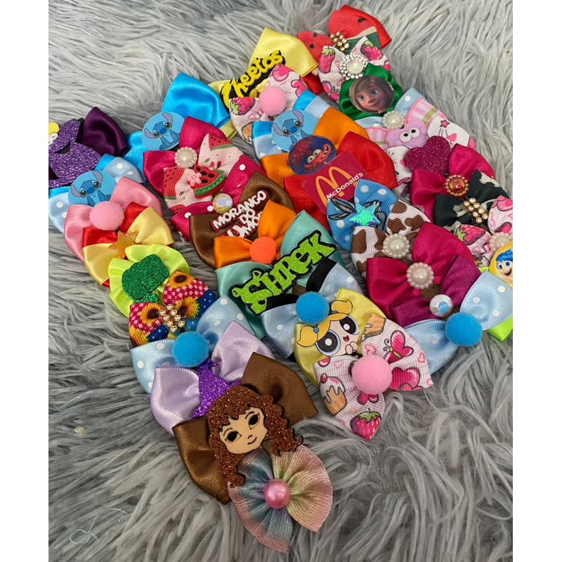 Kit 100 laços para banho e tosa em atacado | Kit 1 Diversos