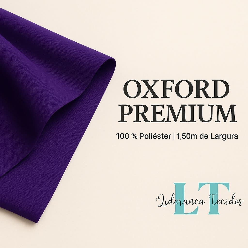Tecido Oxford Premium Liso – 0,5 a 5 Metros x 1,50m – Poliéster para Costura, Artesanato e Decoração