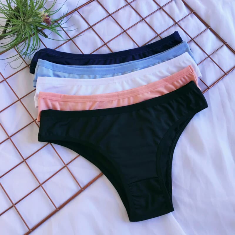 Kit Calcinha De Suéde 100% Algodão Super confortável Tanga Básica