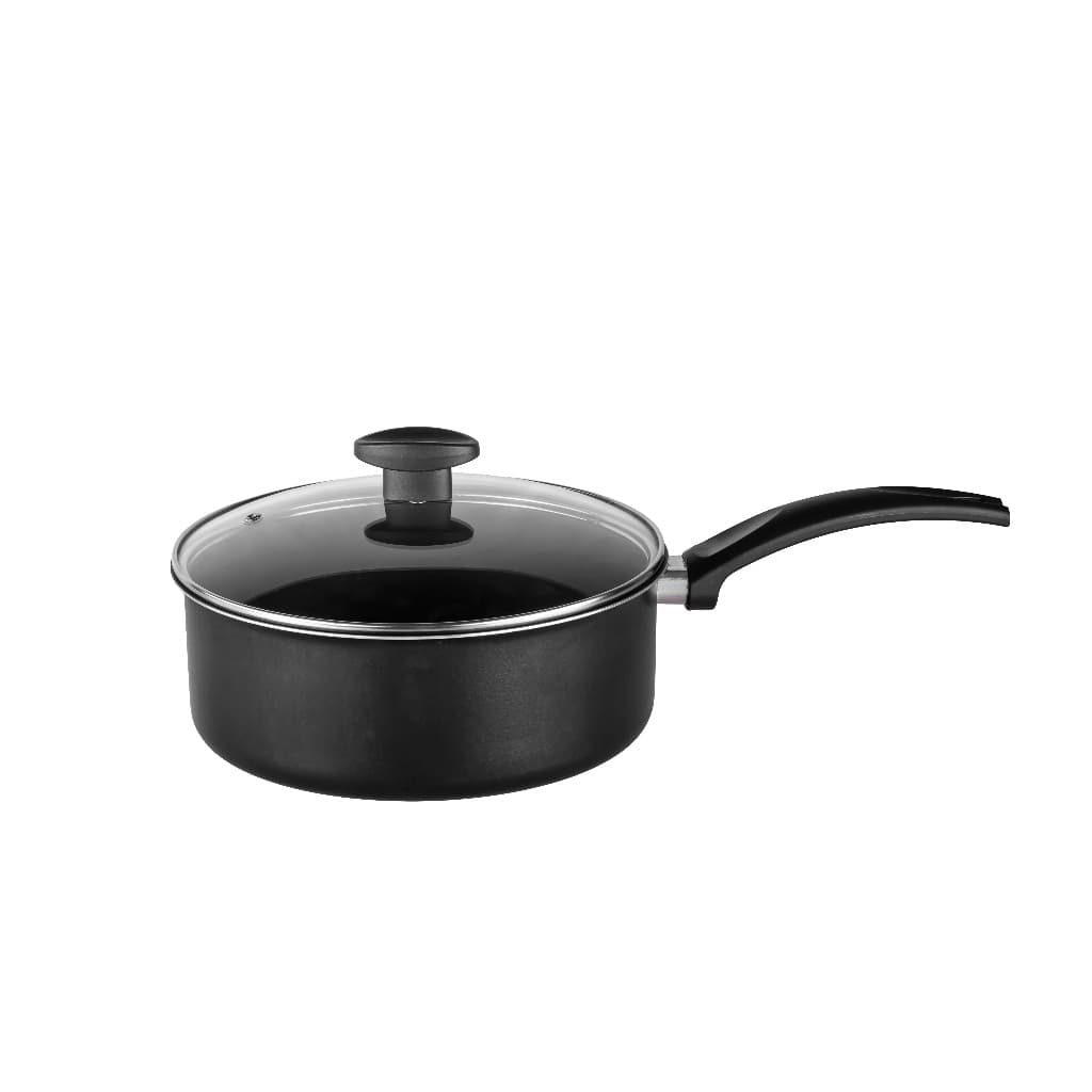 Panela Antiaderente Teflon Avulsa Com Cabo + Tampa De Vidro