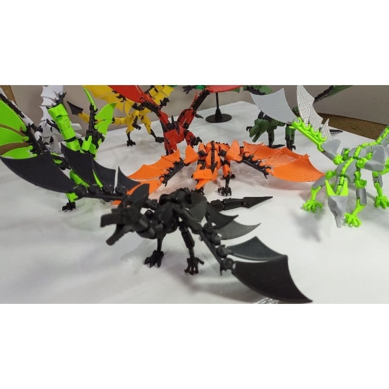 Dummy 13 - Dragão Articulado 3D Mecha Premium - Treinar seu Dragão + Suporte