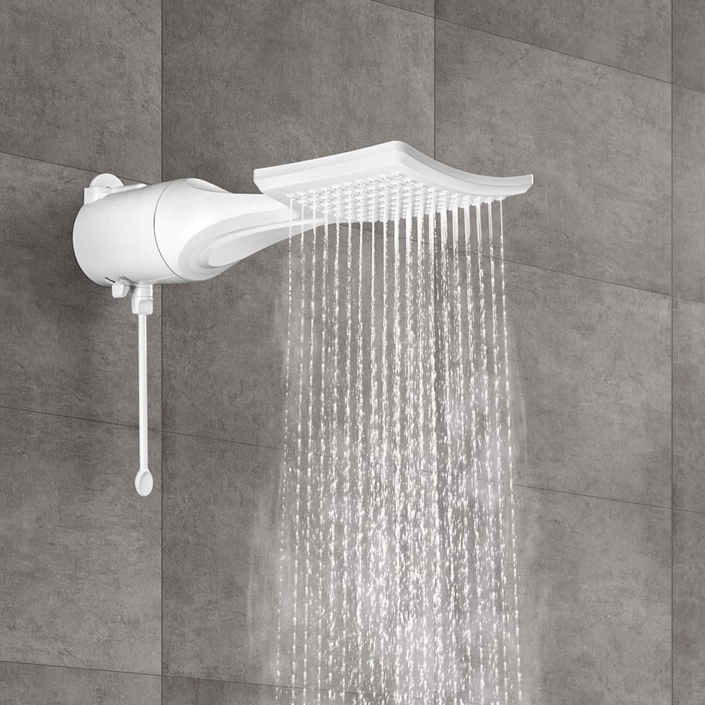 Chuveiro Ducha Multitemperaturas Elétrico Loren Shower Ultra Lorenzetti 127V/220V 5500W/7500w Branco