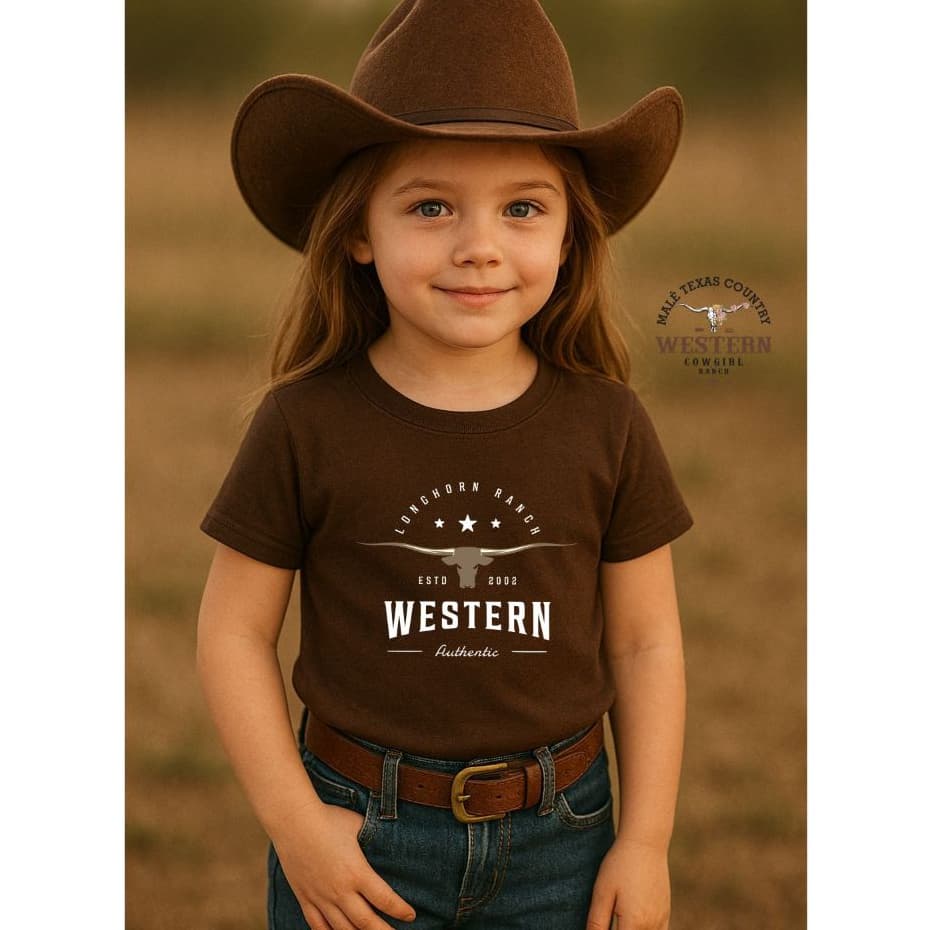 Camiseta Infantil feminina blusa camisa t shirt country Western Novidades