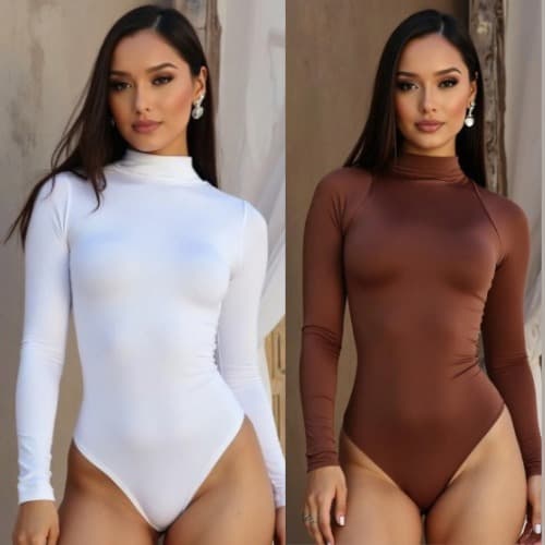 KIT 2 e 3 BODY FEMININO MANGA LONGA GOLA LATA CACHARREL SUPLEX MODA BLOGUEIRA 2025!!!