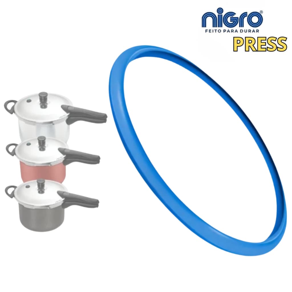 Borracha para Panela Pressão Nigro Press 3/4,5 6L Silicone Anel Vedação Tampa