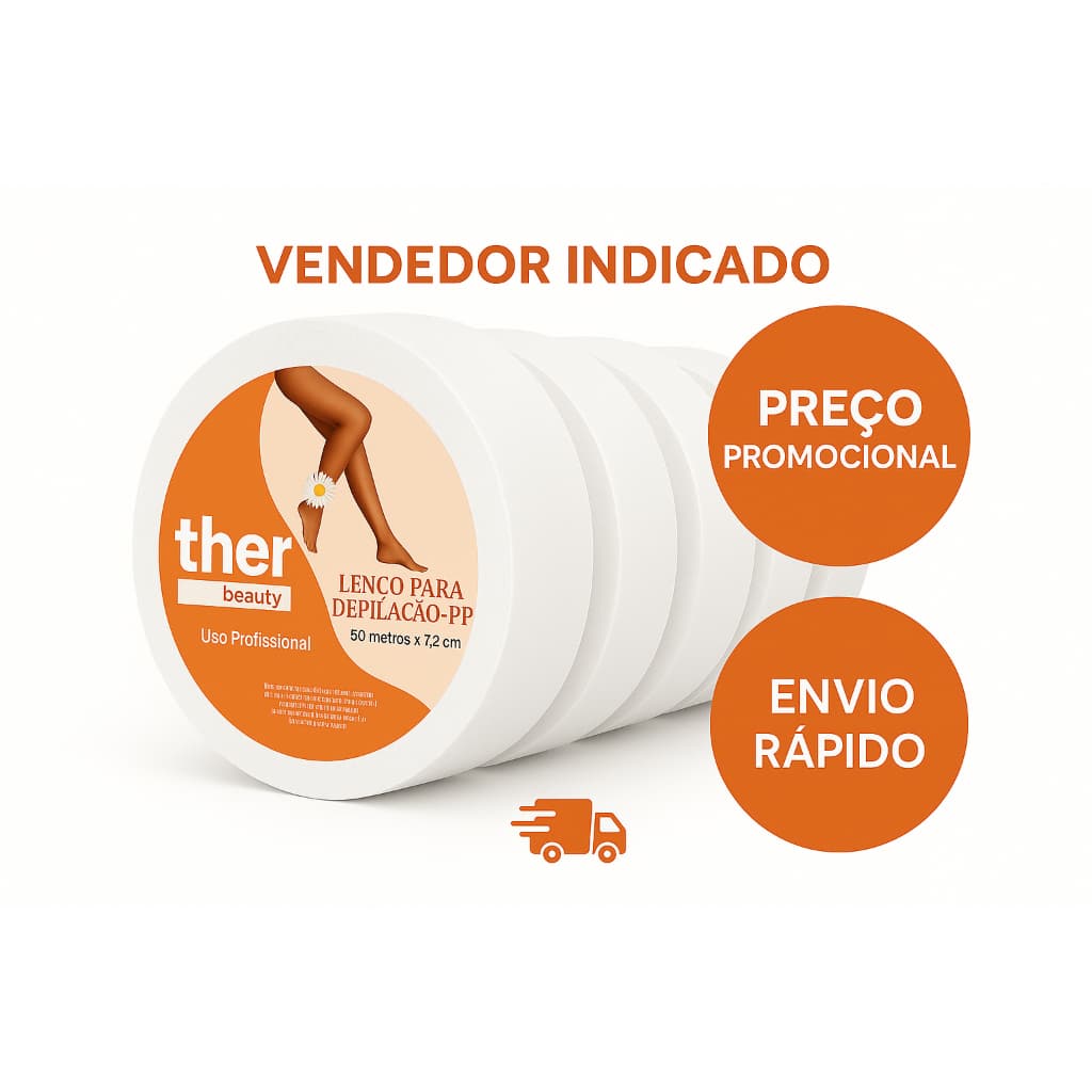 3 Rolos Papel Depilação | Papel Depilatório Profissional | Estética | Cera Quente | Cera Roll-on