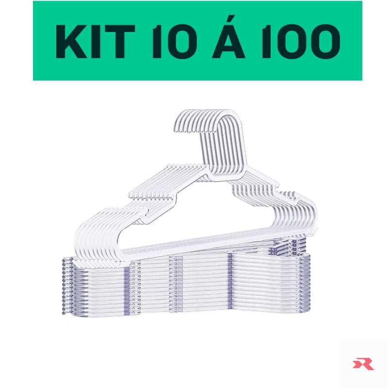 cabides kit de 10 a 50 cabide acrílico adulto reforçado casa envio imediato