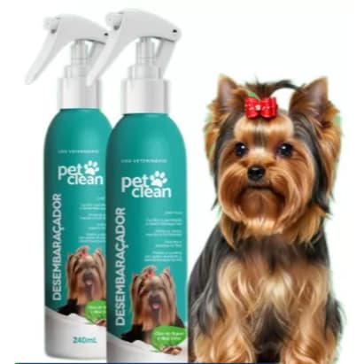 Desembaraçador para Pelos Cães e Gatos | Anti-Frizz | Óleo de Argan e Aloe Vera 240ml Pet Clean