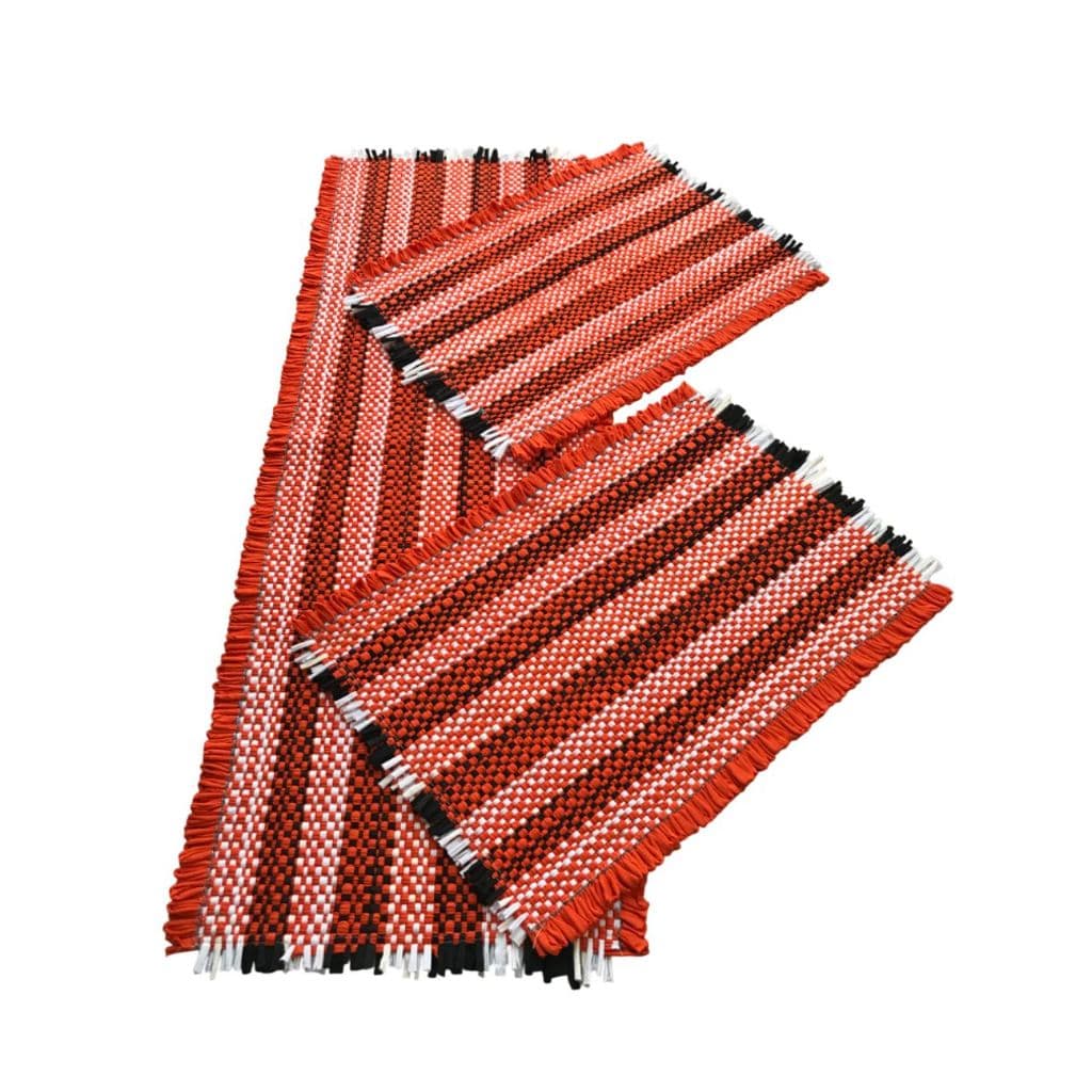 Jogo de Tapetes Tear Artesanal para Cozinha Kit 3 Peças