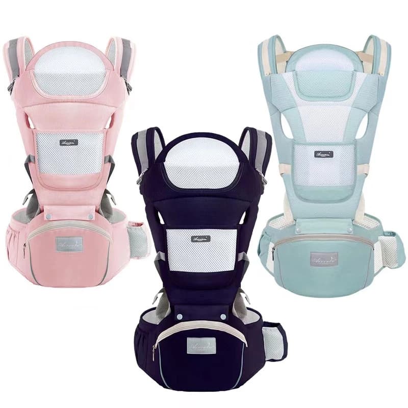 Canguru Para Bebê 0-3 Anos Ergonômico 3 Em 1 Estilo Canguru Frontal Infantil Hipseat