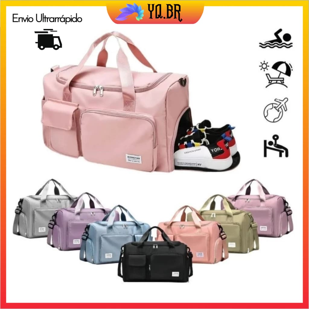 Bolsa Mala de Viagem Multifuncional de Grande Capacidade Resistente e Impermeável bolsa de ginástica Pacote de viagem