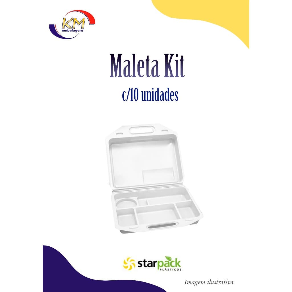 Maleta Kit c/10 unidades - Starpack - docinhos, salgadinhos, sucos, refrigerantes, lembrancinhas, festa, eventos