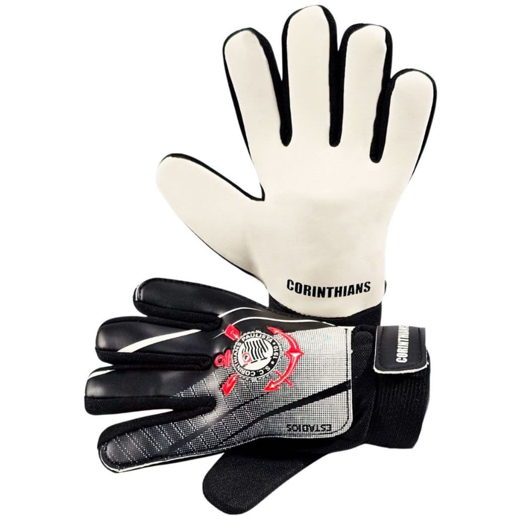 Luva De Goleiro Corinthians Para Futebol Sportcom Oficial Licenciada - Modelo Infantil