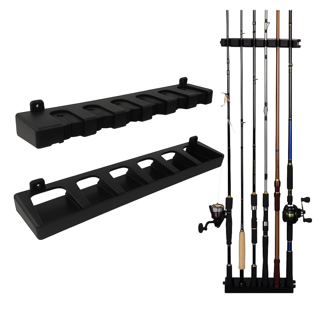 Porta Varas Pesca Suporte Expositor Organizador Parede Pesca
