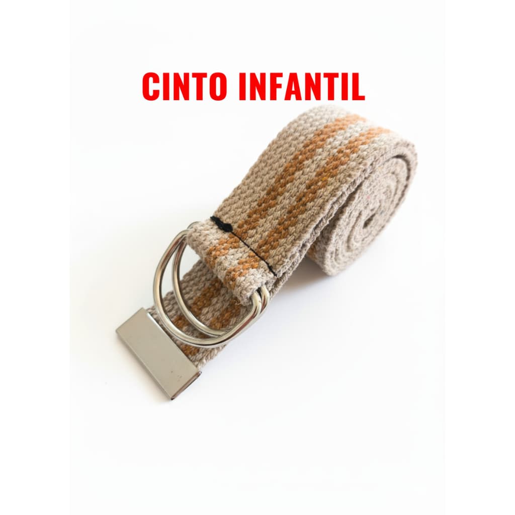 cinto infantil masculino criança fivela argola correia lona