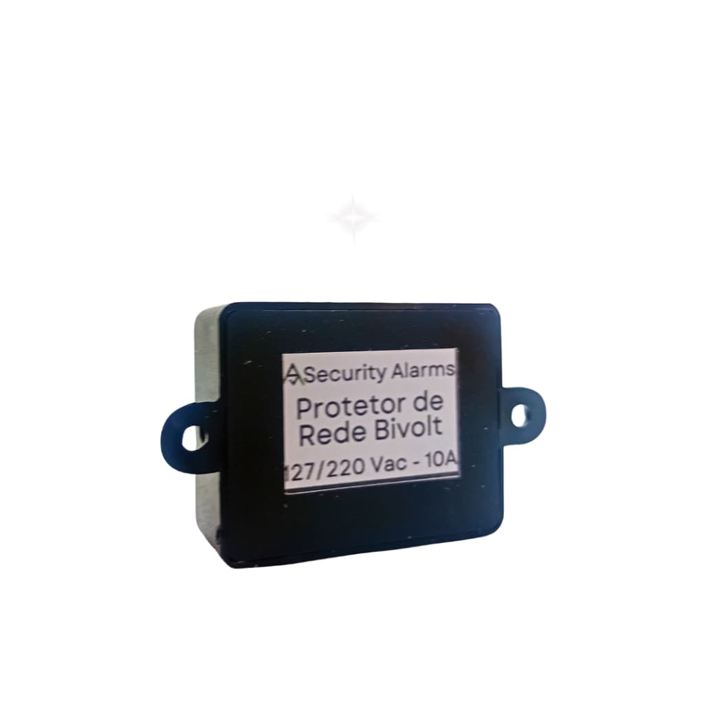 Protetor de rede bivolt para portão automático -10a com duplo fusível de proteção