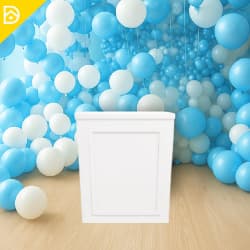 Cômoda Fake Dobrável MDF Boiserie Moldurada Mesa para Festa e Decoração