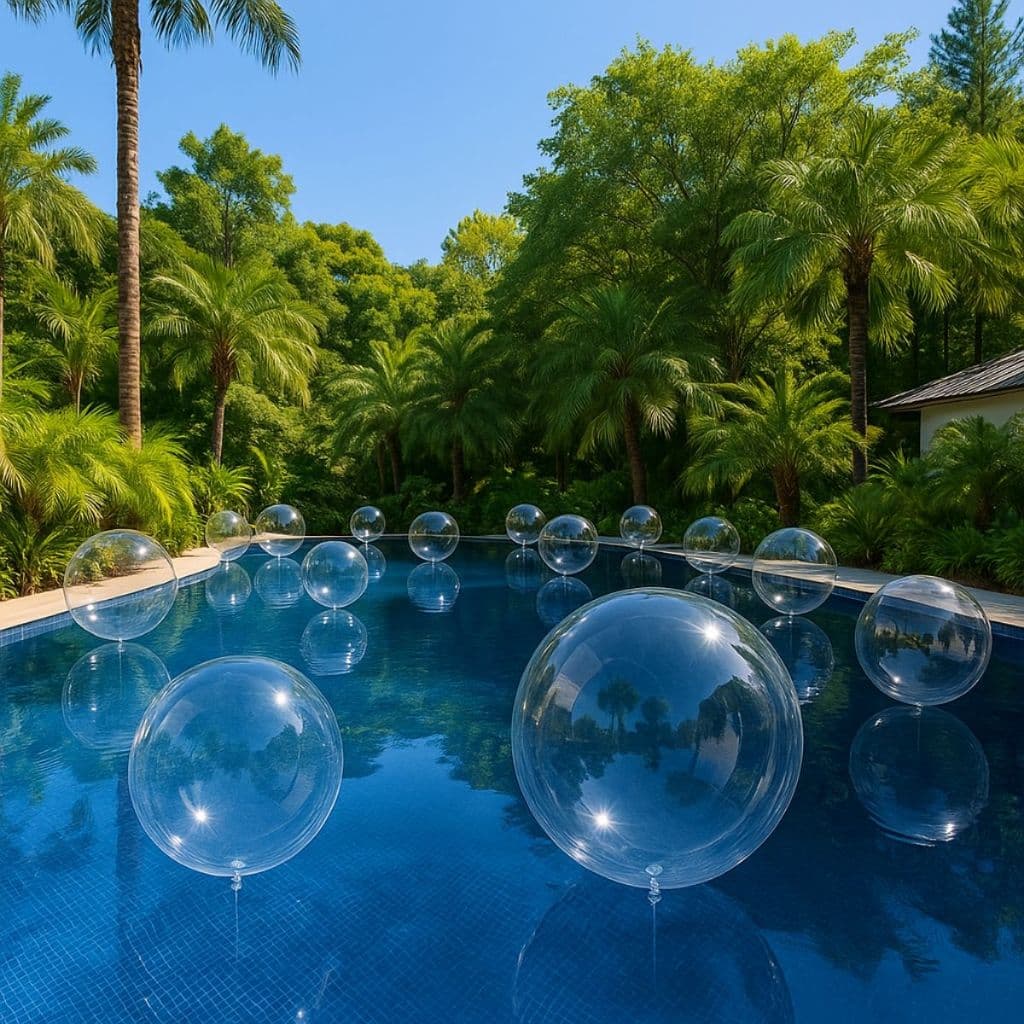 Kit 50 Unidades Balão Bubble 24 Polegadas 60 Cm Cristal Festas Decoração