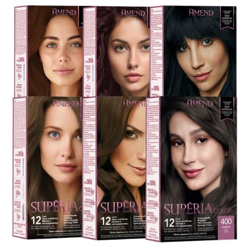 Coloração Creme SEM AMÔNIA Supéria Color Amend- Escolha a Sua