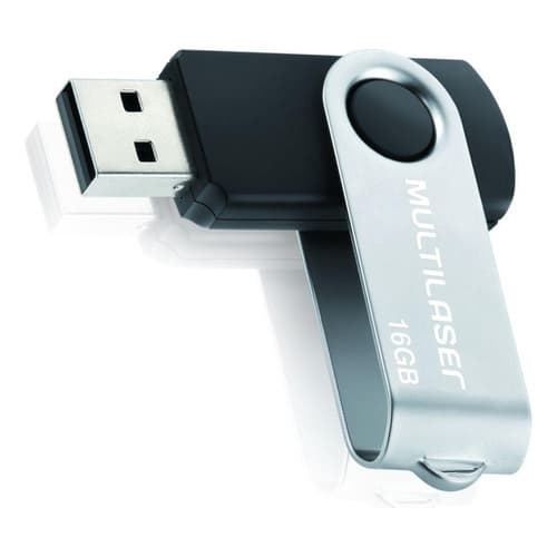 Pen Drive Twist 16gb Preto Multilaser - Pd588