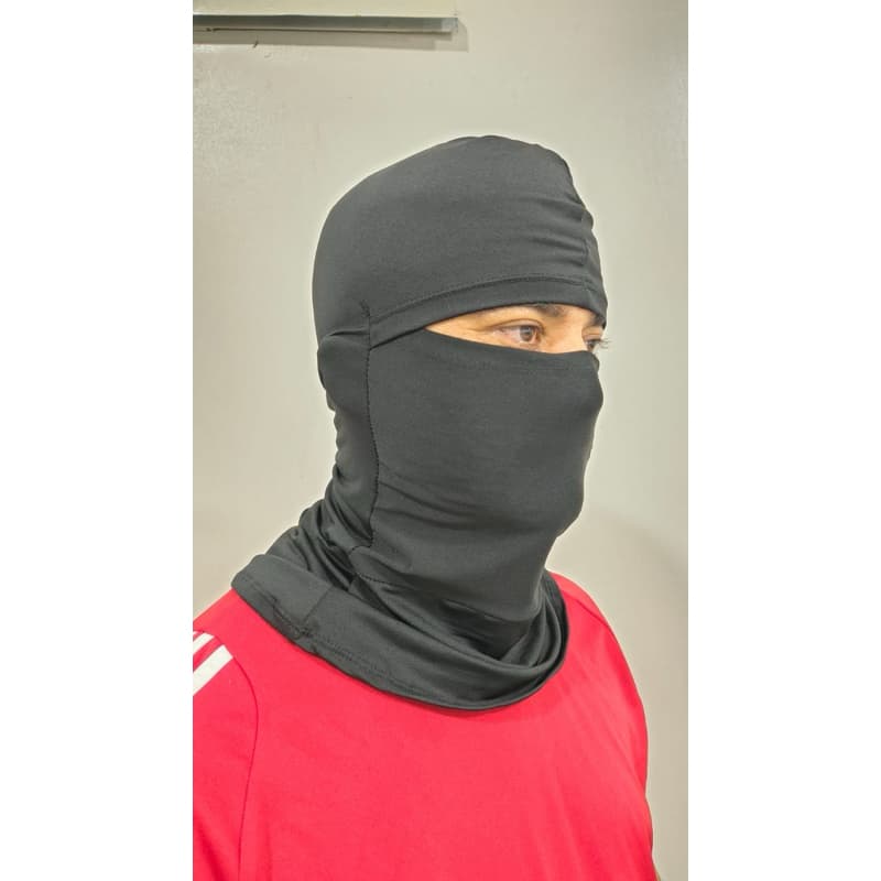 Máscara Balaclava Preta para Motocicleta, Respirável, Protetora do Rosto e Confortável para o Sol