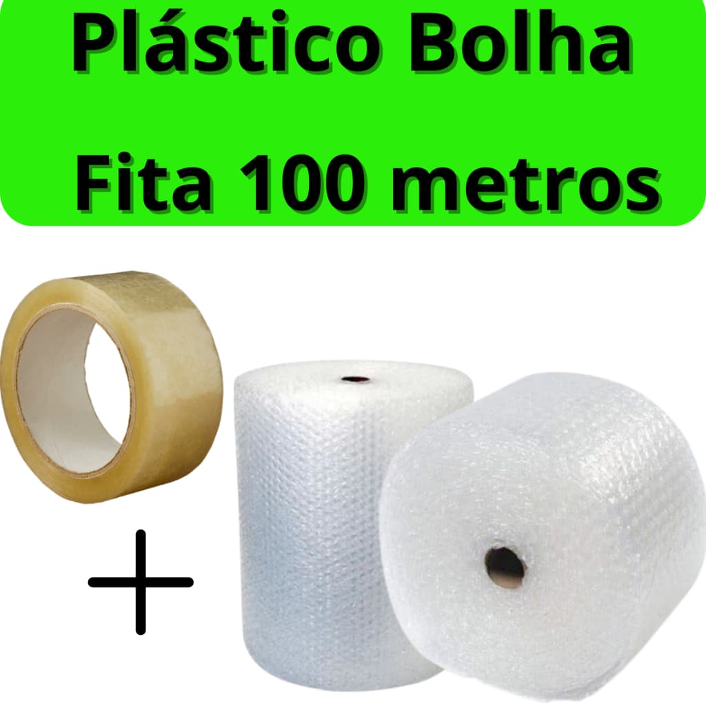 Plástico Bolha Bobina 43cm X 10 metros E-Commerce 25 micras Mais Fita 100 Metros