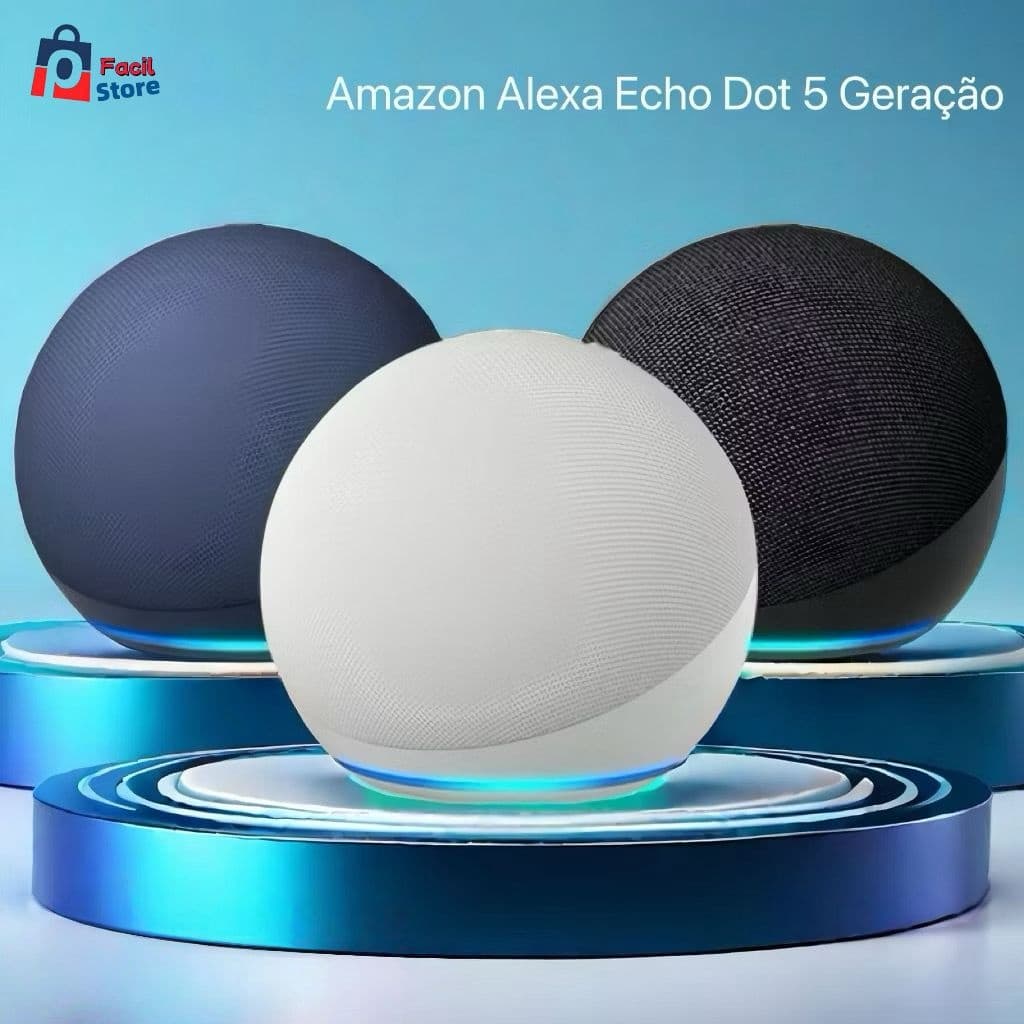 ORIGINAL-Caixa de Som Bluetooth 5W com LED Colorido Portátil Compatível com Alexa Rádio FM e USB