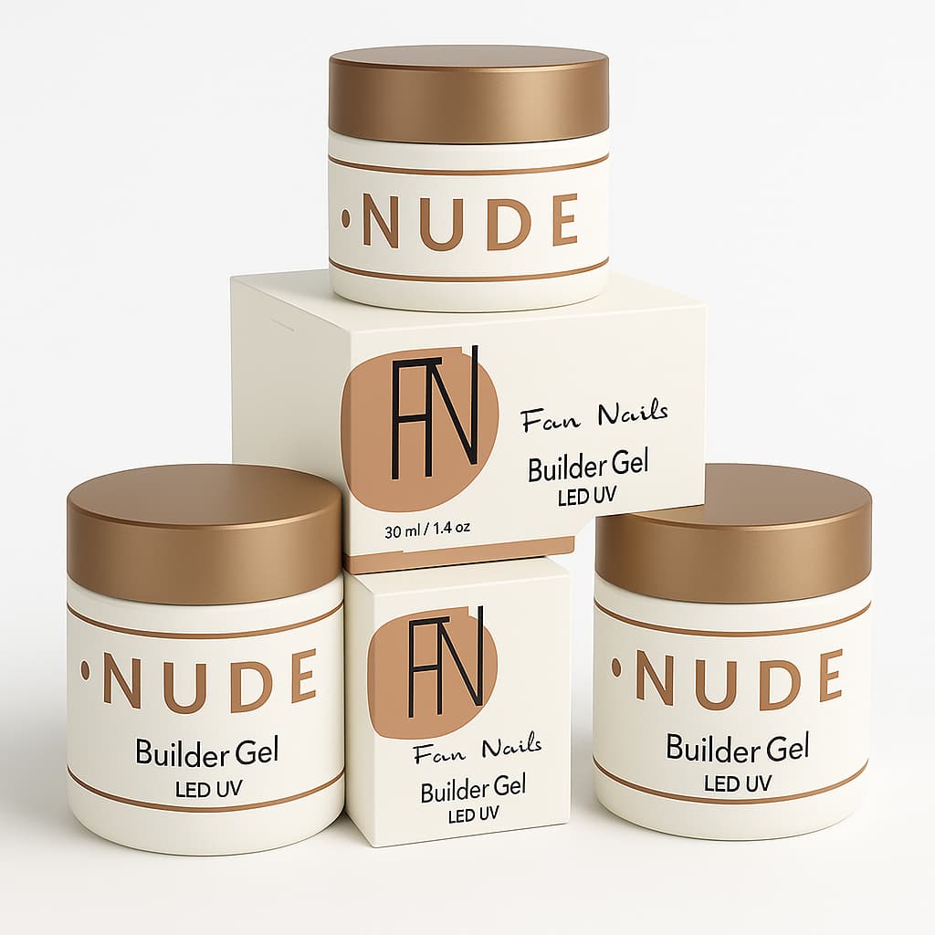 Kit 3 Gel 30g Fan Nails Para Unhas Gel fibra Profissional Alongamento De Unha Led/Uv