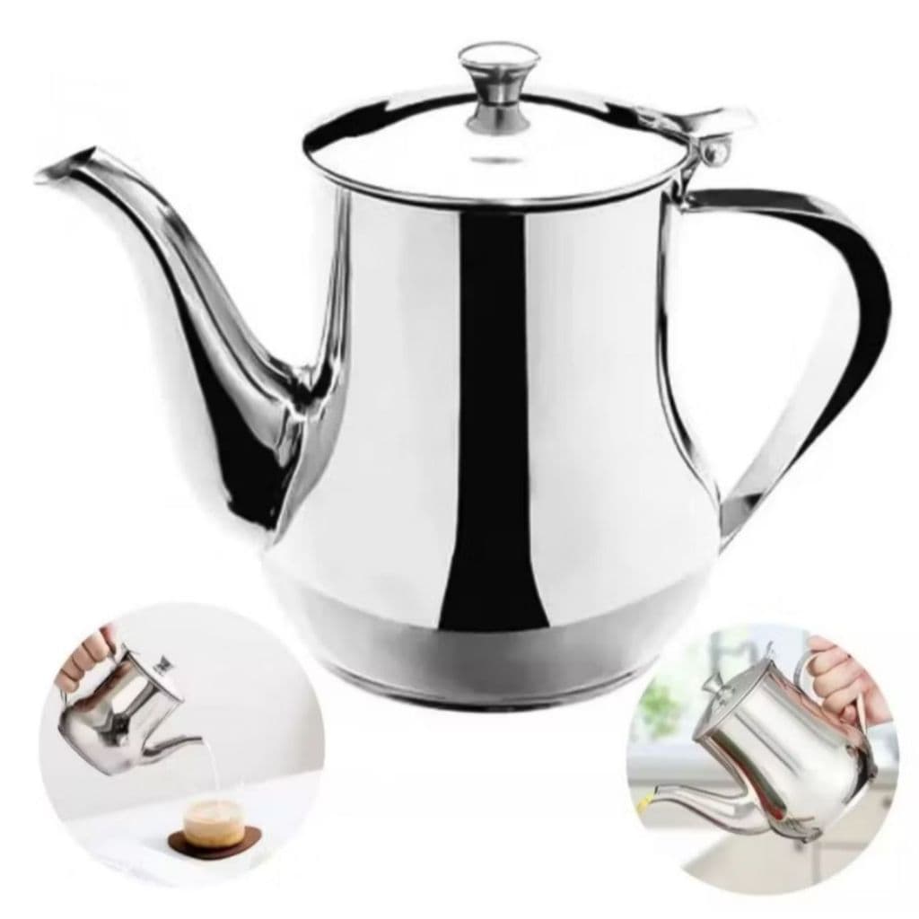 Bule  em aço inox  – Resistente , Elegante de alta qualidade bule para chá café ou leite