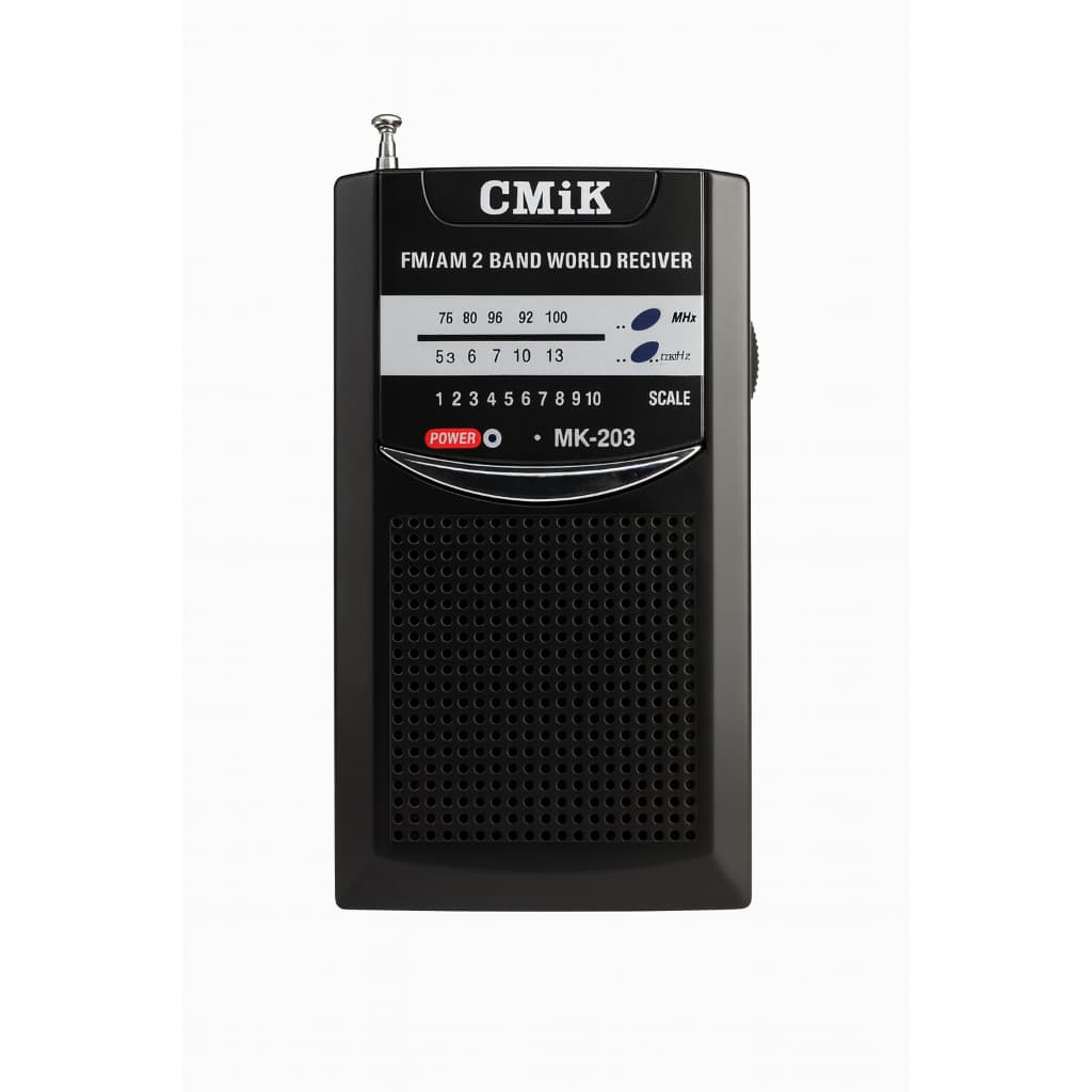 Mini rádio AM/FM de bolso portátil de pilha no estilo antigo MK-203 TG