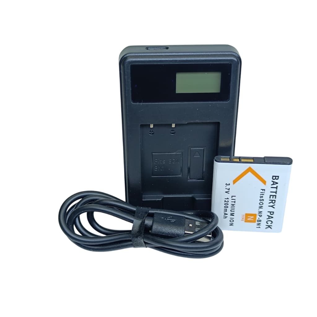 Bateria Np-bn1 + Carregador Pra Sony J10 QX10 QX100 QX30 T110 T99 TF1 TX1 W550 W570 QX10 W390 WX100