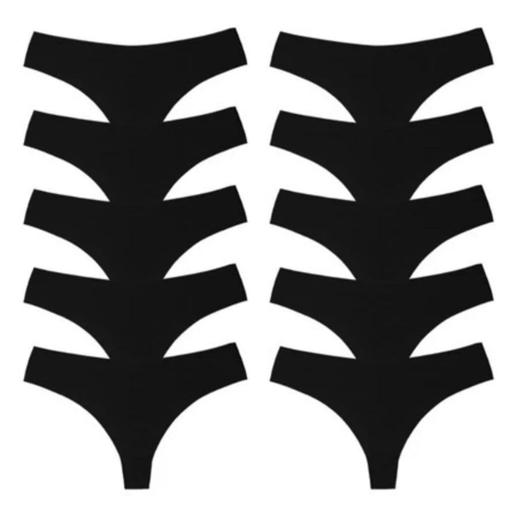 Kit até 10 Calcinhas Femininas Sem Costura – Fio Dental Tanga Confortável Promoção