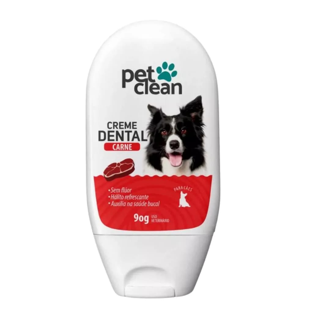 Creme Dental Pet Clean Sabor Carne para Cães e Gatos 90g