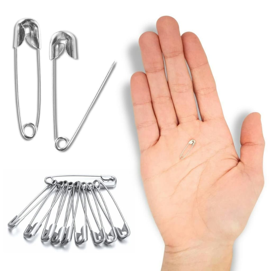 Kit Mini Alfinete De Segurança 1000 unidades Prata OU Dourado Níquel N°000 19 MM ou 22 MM Armarinho