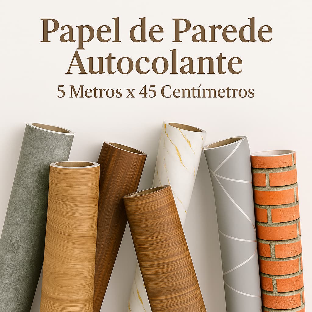 Papel de Parede Adesivo 5 Metros Transforme Seu Ambiente