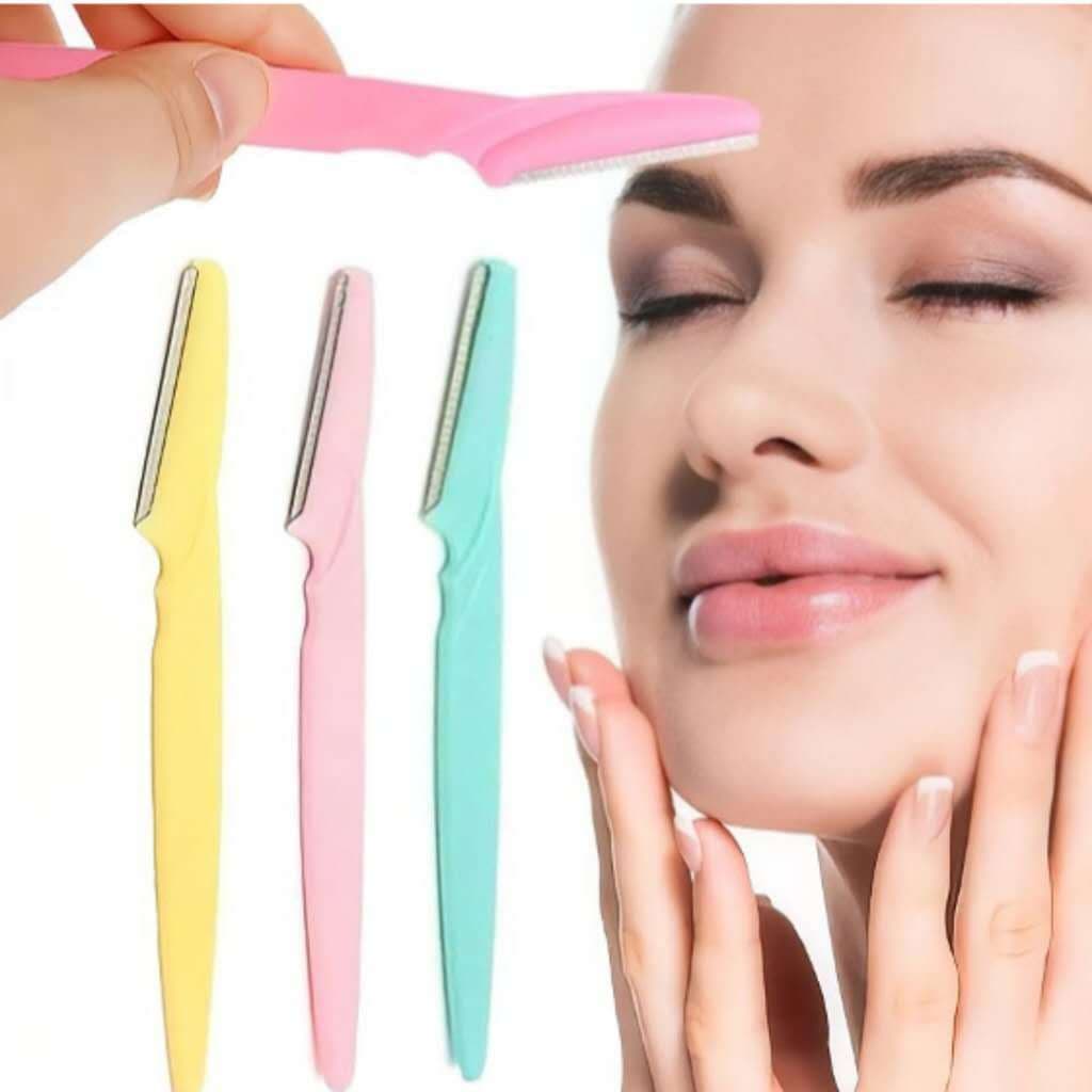 Kit 3 Lâmina Sobrancelha e Rosto Navalha Navalhete para Depilação Facial sobrancelhas buço e axila
