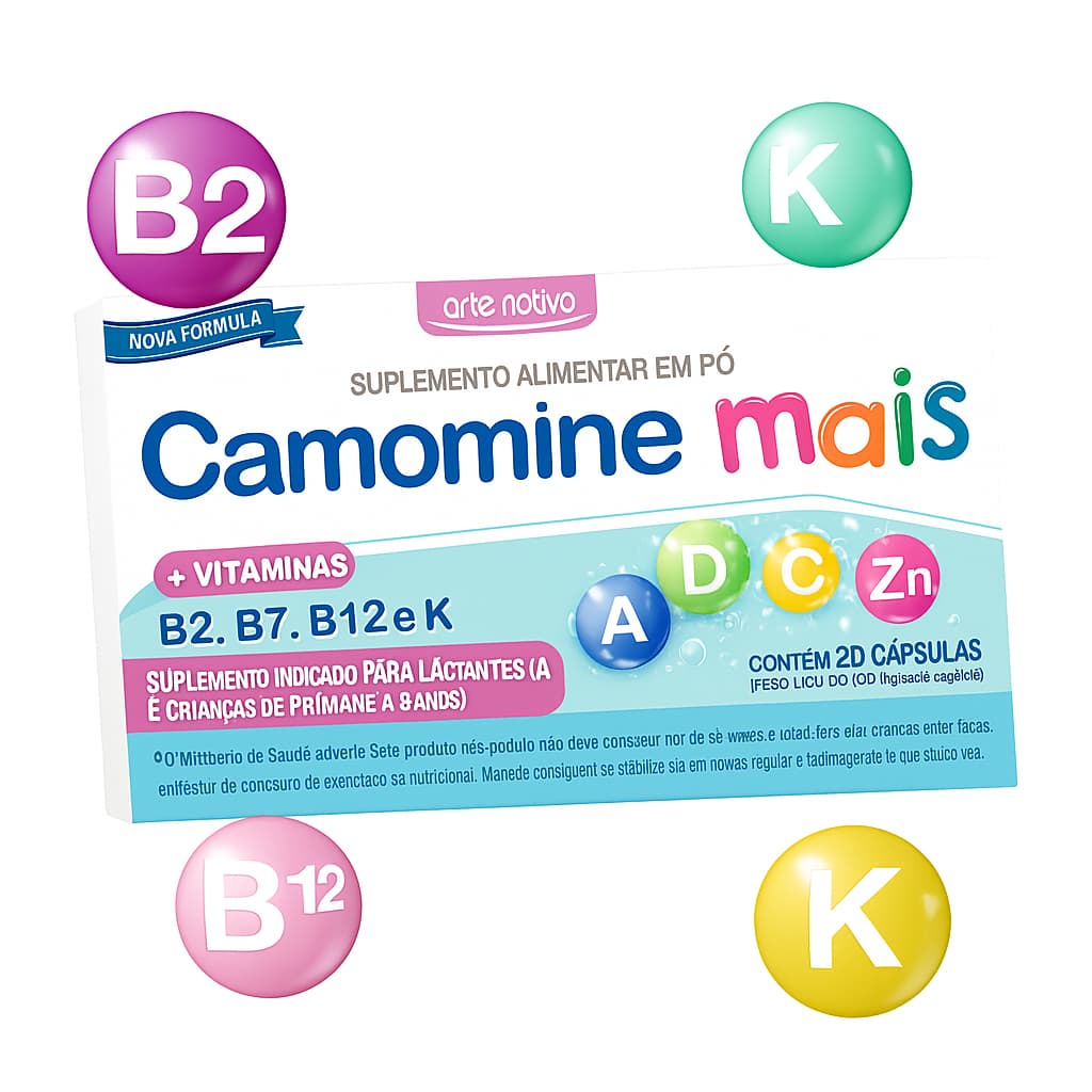 Camomine Mais "Suplemento Alimentar em Pó" com 20 cápsulas - Arte Nativa