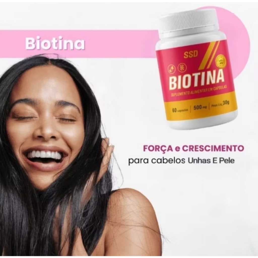 Biotina Original C/60 capsulas Envio Imediato