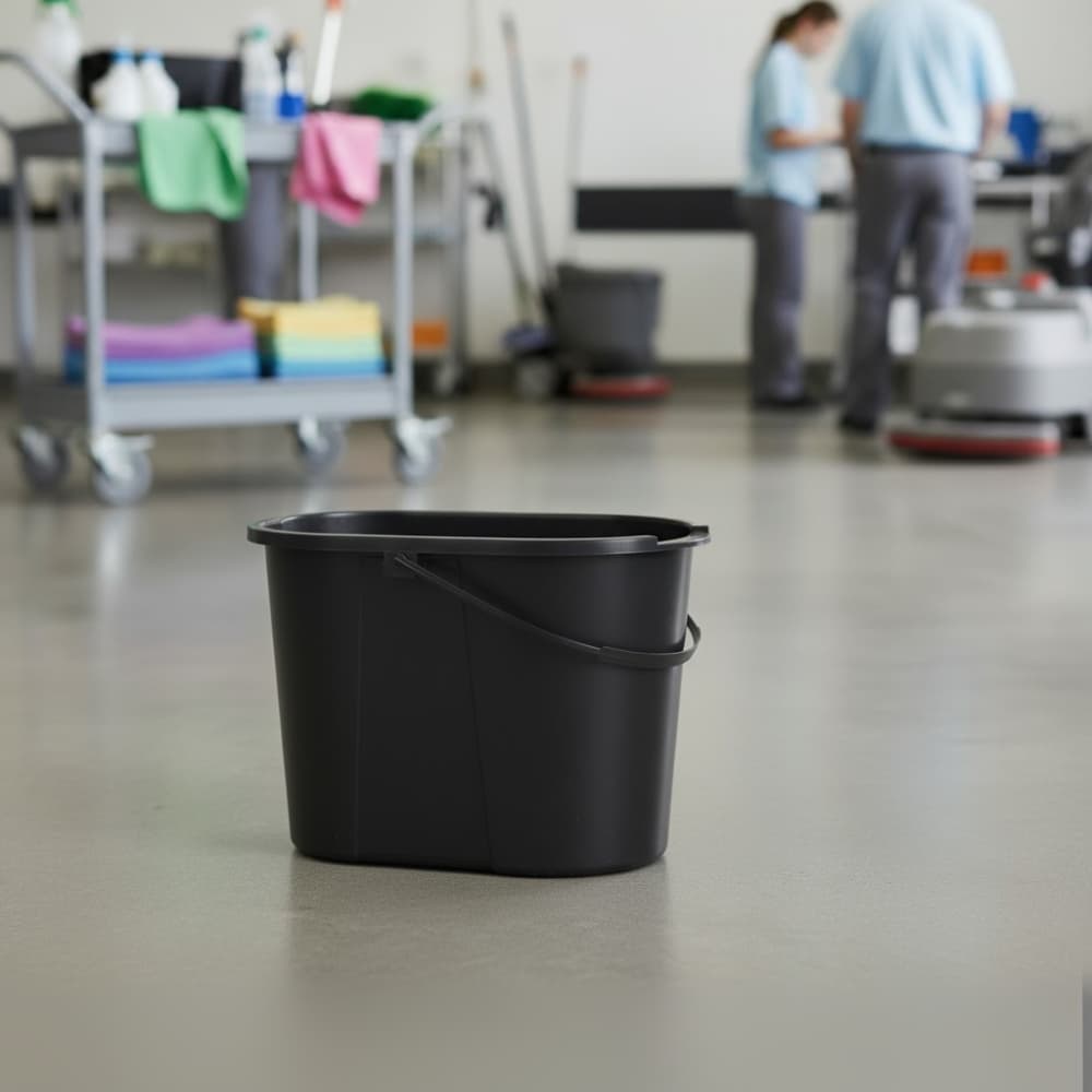 Balde Oval De 10 Litros Super Resistente Limpeza Profissional Alça Ergonomica