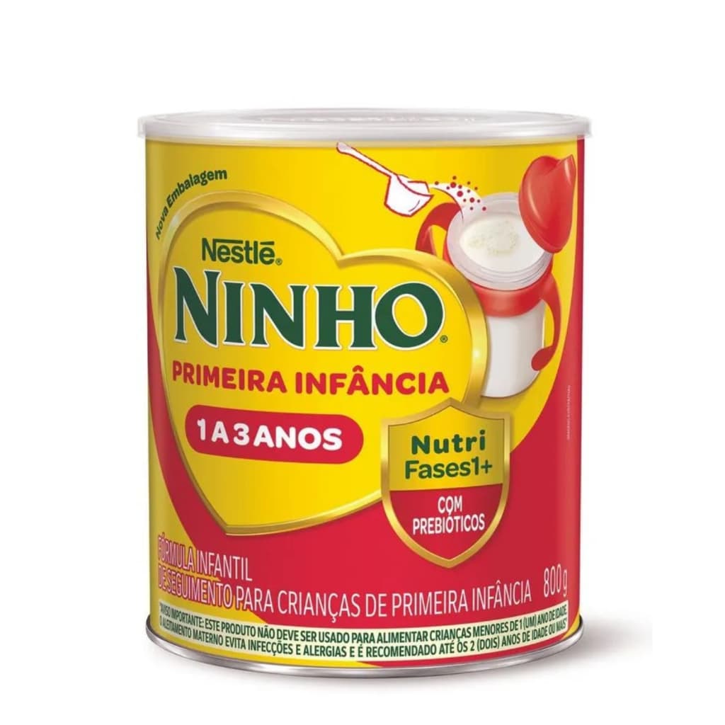 Ninho Fases 1+ Fórmula Infantil para Crianças de 1 a 3 Anos - Lata 800g