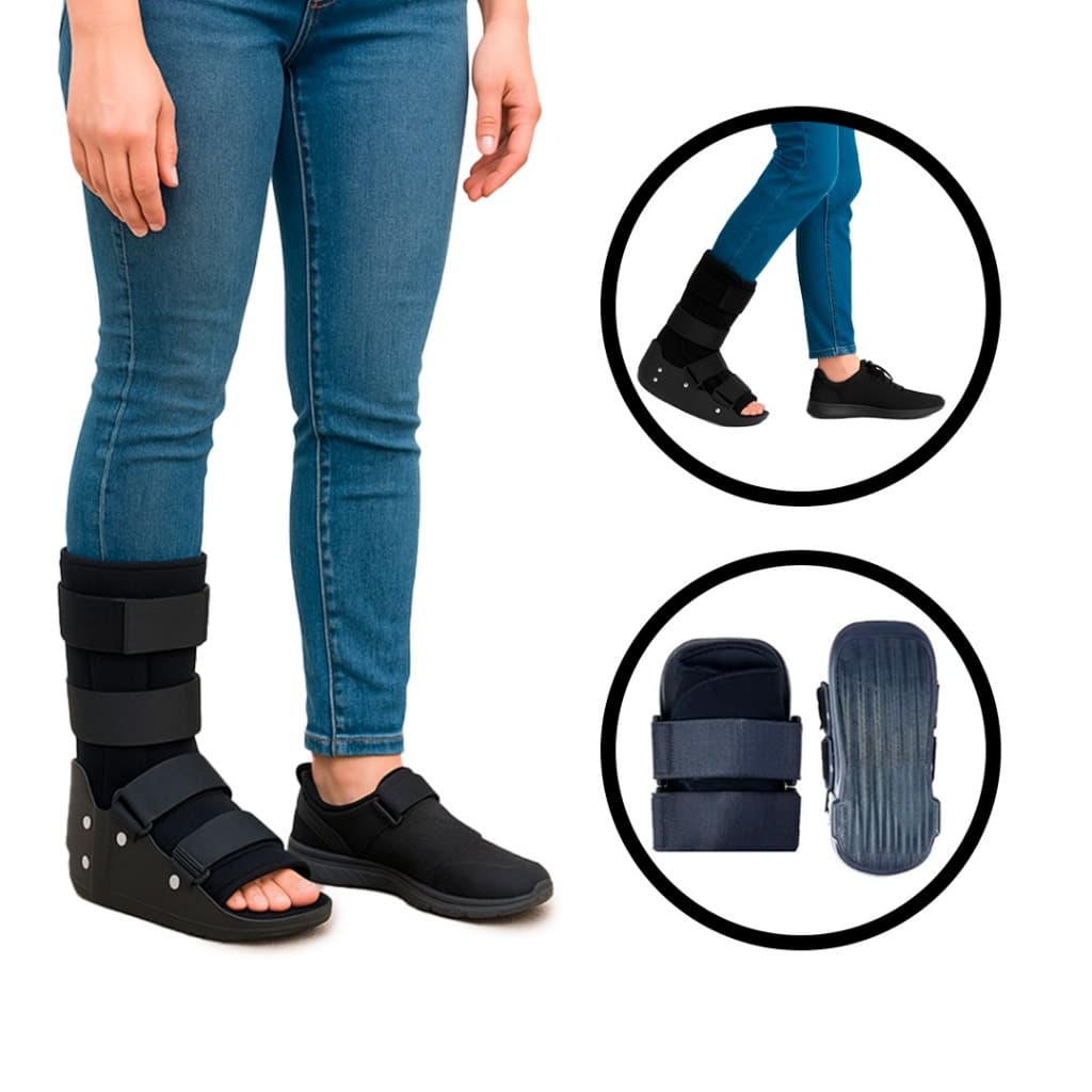 Bota Ortopédica Imobilizadora Curta Ambidestro