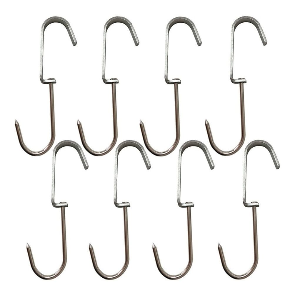 Kit Gancho Giratório Para Frigorifico Açougue P Aço - 8 Pçs