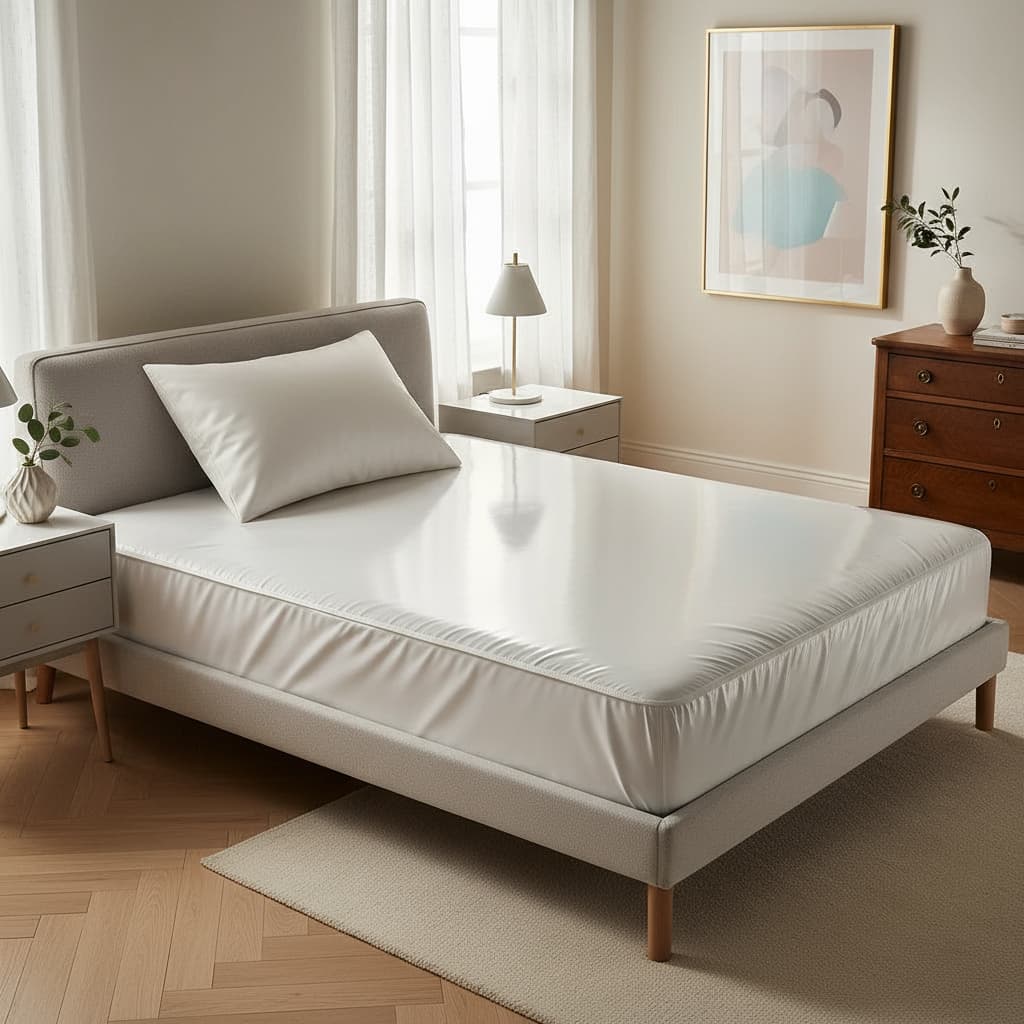 Capa  Protetora  Impermeável Lençol Colchão Casal Silicone Envio Rápido